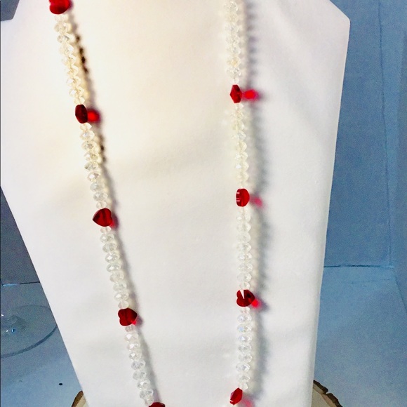 mybellajewelry Jewelry - COPY - - Swarosky crystal Valentine hearts necklace
